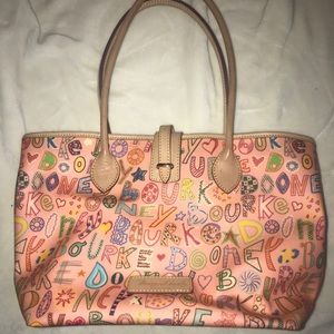Dooney and Bourke pink tote